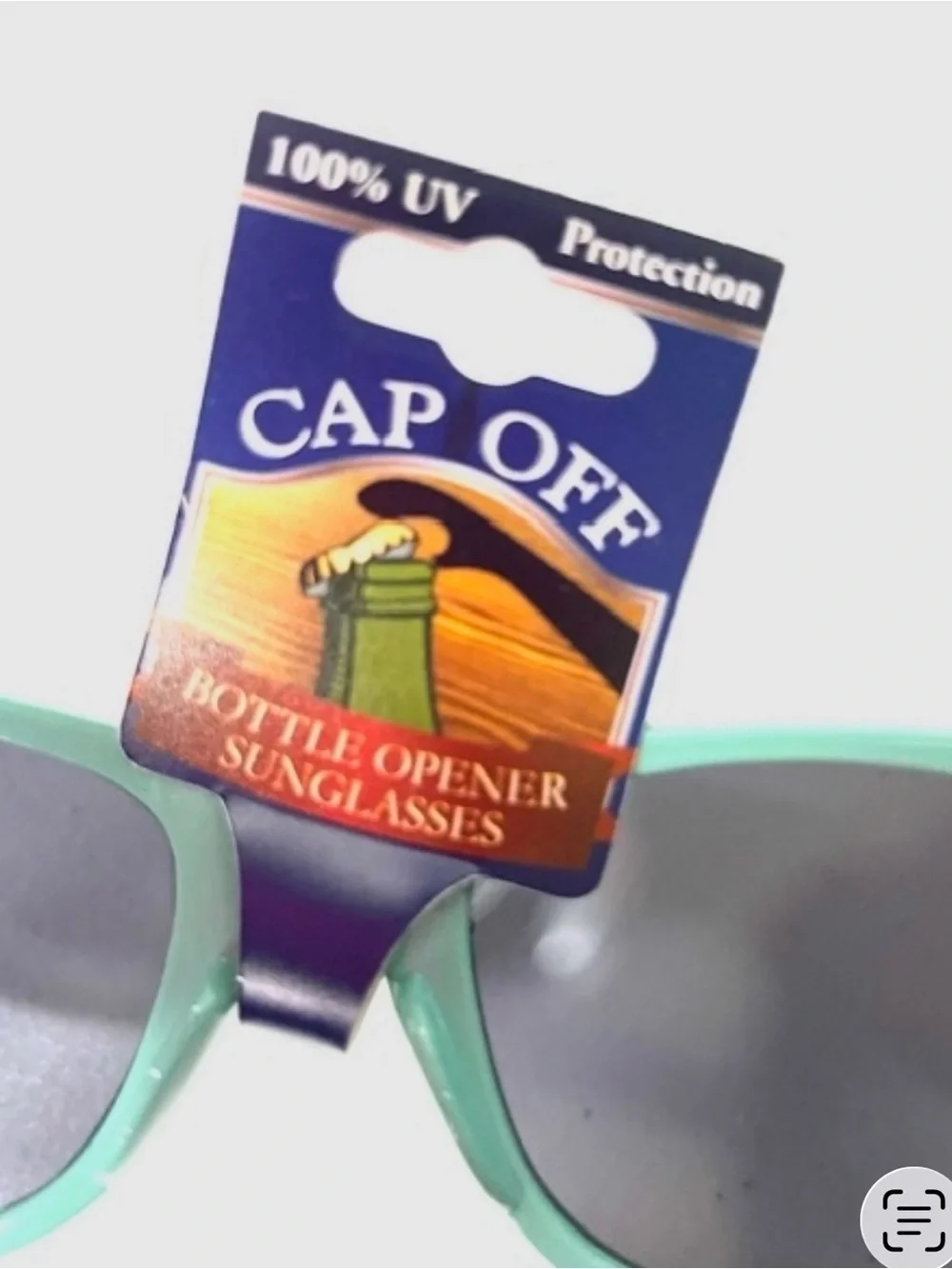 Icon Eyewear Mint Green Sunglasses with Bottle Opener